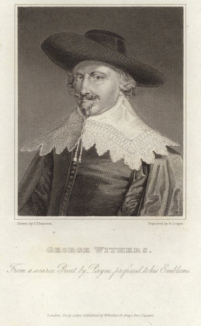 Porträtt av George Wither av English School