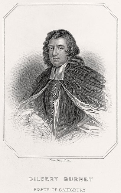 Porträtt av Gilbert Burnet, biskop av Salisbury av English School