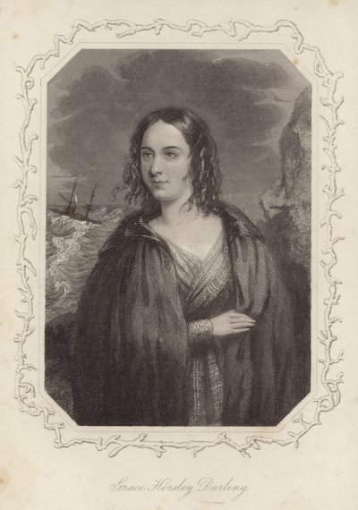Porträtt av Grace Horsley Darling av English School
