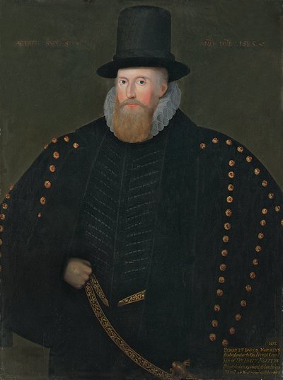 Porträtt av Henry, 1:e baron Norris, av Rycote, 1585 av English School