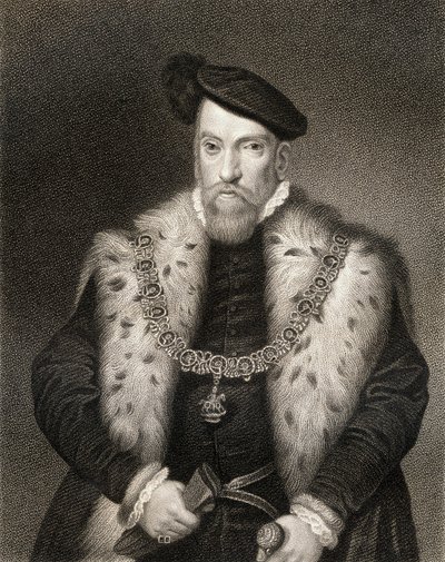 Porträtt av Henry Fitzalan, 12:e earl av Arundel, från Lodges British Portraits, 1823 av English School