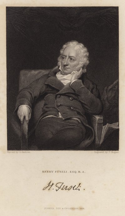Porträtt av Henry Fuseli av English School