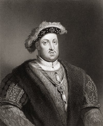 Porträtt av Henrik VIII av English School