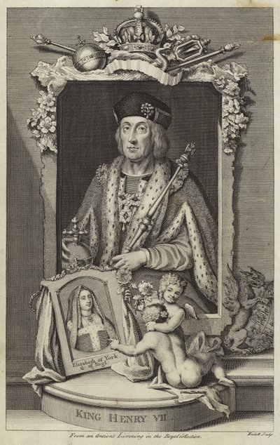 Porträtt av Henrik VII av England av English School