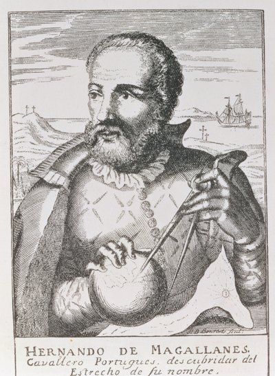 Porträtt av Hernando de Magallanes (ca 1480-1521) från 