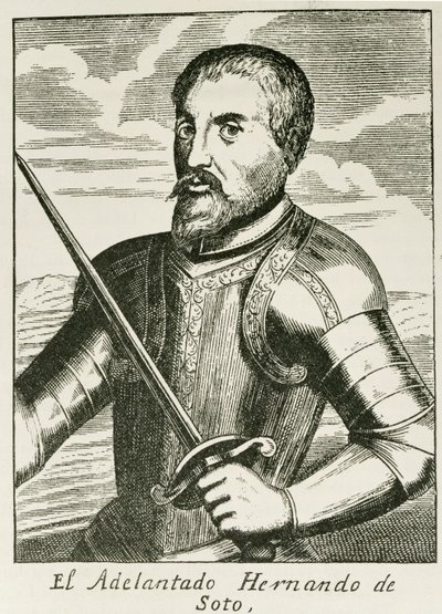 Porträtt av Hernando de Soto (ca 1496-1542) från 