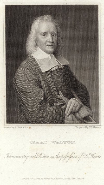 Porträtt av Izaak Walton av English School