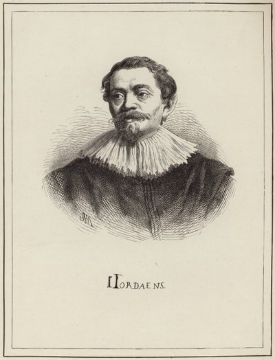 Porträtt av Jacob Jordaens av English School
