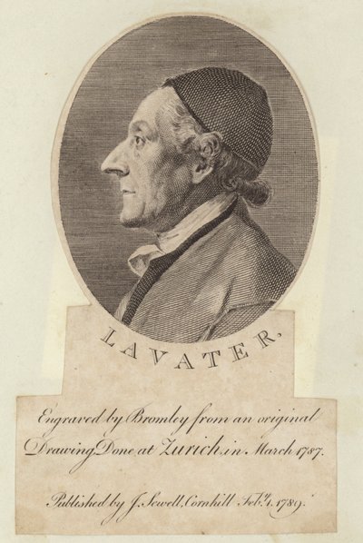 Porträtt av Johann Kaspar Lavater av English School