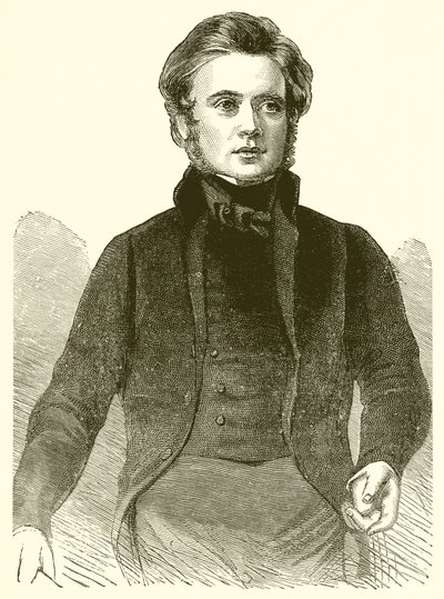 Porträtt av John Bright 1843 av English School