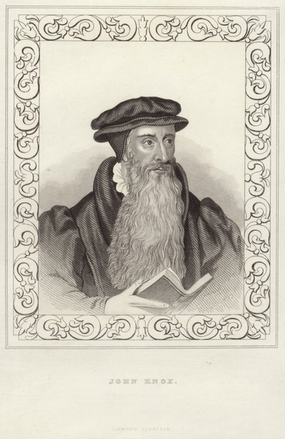 Porträtt av John Knox av English School