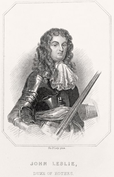Porträt von John Leslie, Herzog von Rothes von English School