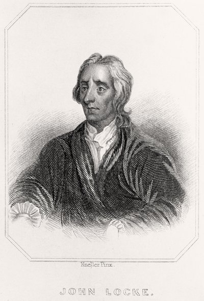 Porträtt av John Locke, 1835 av English School