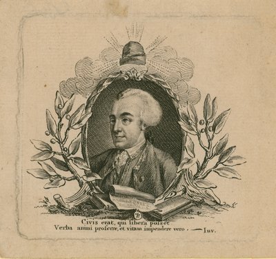 Porträtt av John Wilkes av English School