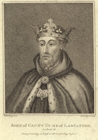 Porträtt av John of Gaunt, hertig av Lancaster av English School