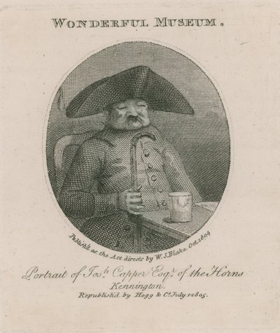Porträtt av Joseph Capper från Hornet, Kennington av English School
