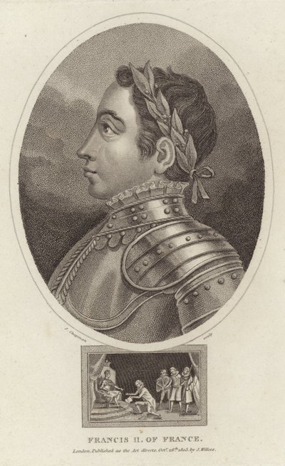 Porträtt av kung Francis II av Frankrike av English School