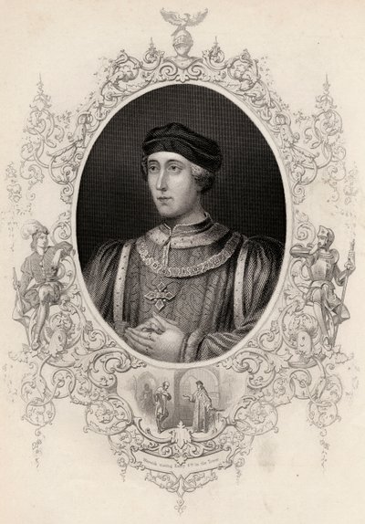 Porträtt av kung Henrik VI av English School