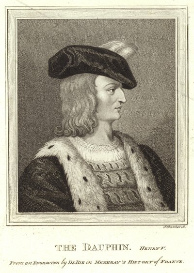 Porträtt av kung Henrik V av Frankrike av English School