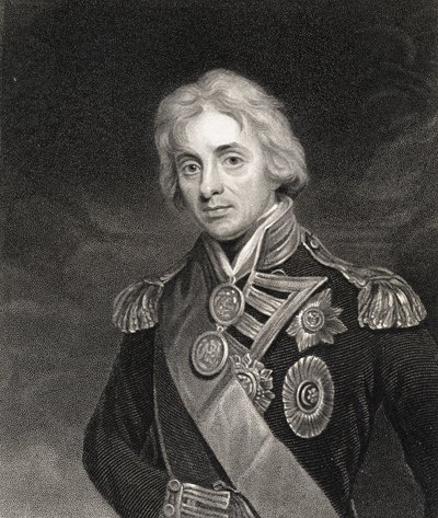 Picha ya Lord Horatio Nelson (1758-1805) swed av English School