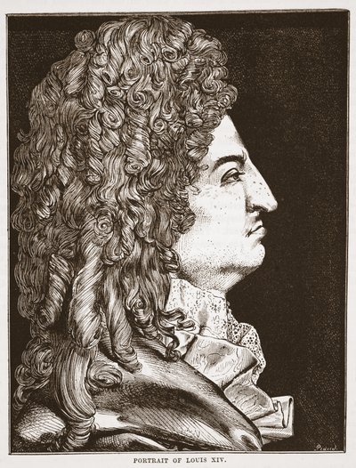 Porträtt av Ludvig XIV av English School