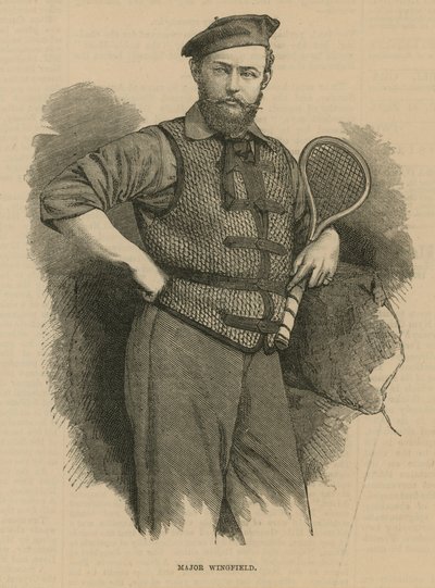 Porträtt av major Walter Clopton Wingfield av English School