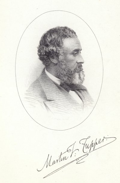 Porträtt av Martin Farquhar Tupper av English School