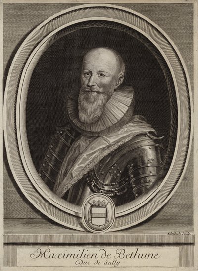 Porträtt av Maximilien de Bethune, hertig av Sully av English School