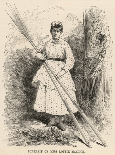 Porträtt av Miss Lottie McAlice av English School