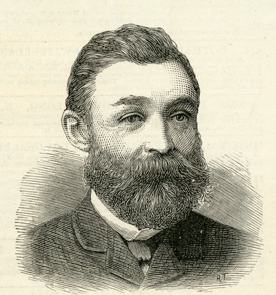 Porträtt av Mr.R.Urwin, sekreterare till Tyne Improvement Commissioners, 1884 av English School