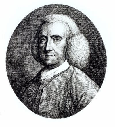 Porträtt av Peter Collinson (1694-1768) av English School