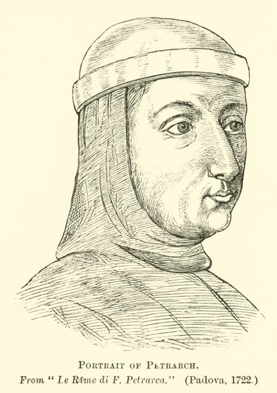 Porträtt av Petrarca av English School