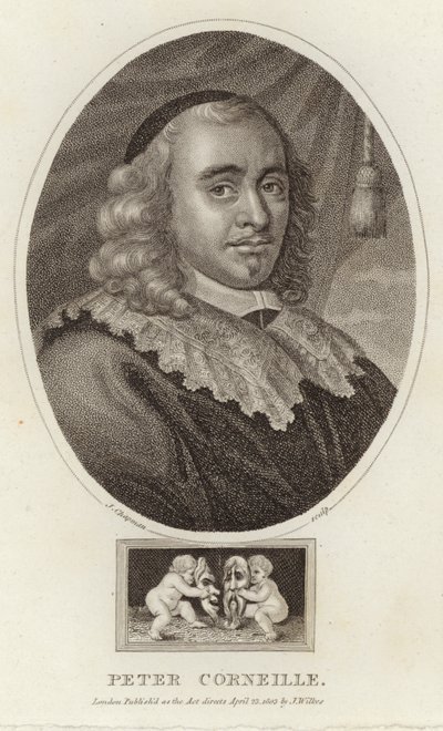 Porträtt av Pierre Corneille av English School