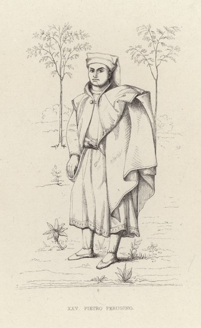 Porträtt av Pietro Perugino av English School