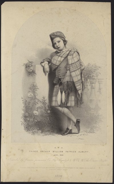 Porträtt av prins Arthur av English School