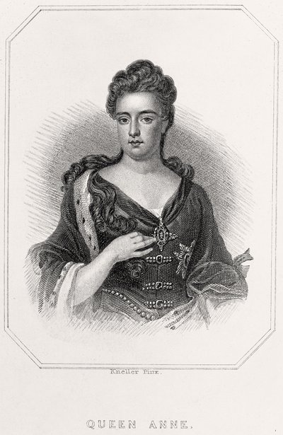 Porträtt av drottning Anne, 1835 av English School
