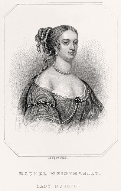 Porträtt av Rachel Wriothesley, Lady Russell, 1835 av English School