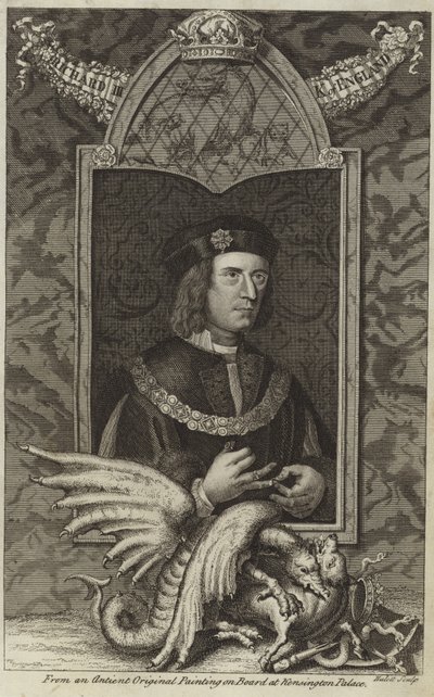 Porträtt av Richard III av England av English School