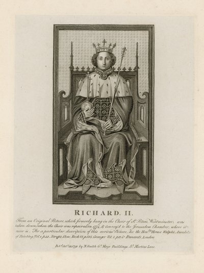 Porträtt av Richard II av English School