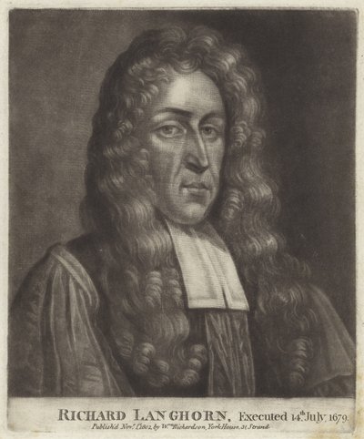 Porträtt av Richard Langhorne av English School