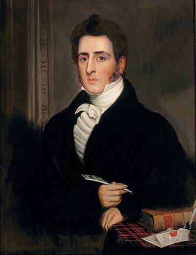 Porträtt av Robert Bennett, ca 1830 av English School