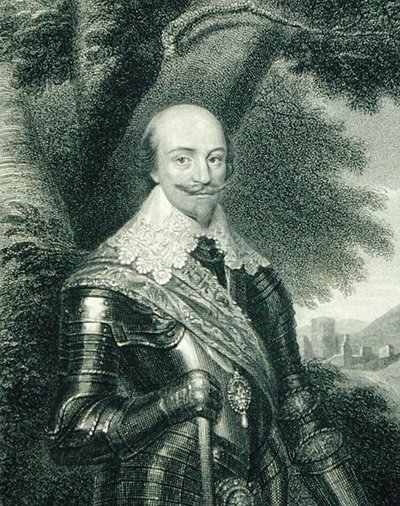 Porträtt av Robert Bertie (1582-1642) 1st Earl of Lindsey, från "Lodge