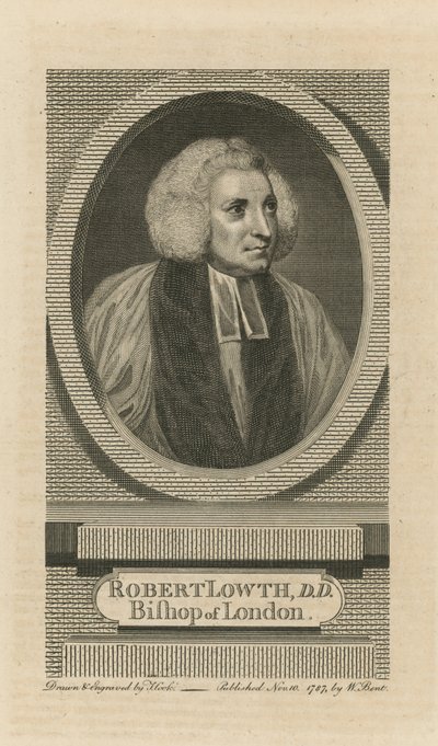 Porträtt av Robert Lowth av English School