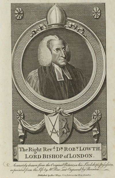 Porträtt av Robert Lowth av English School