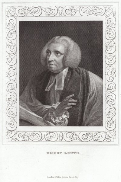 Porträtt av Robert Lowth, biskop av London av English School