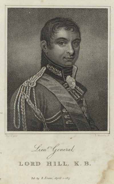 Porträtt av Rowland Hill, Viscount Hill of Almaraz av English School