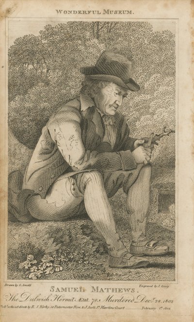 Porträtt av Samuel Matthews av English School