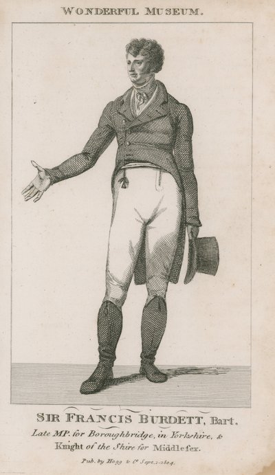 Porträtt av Sir Francis Burdett av English School