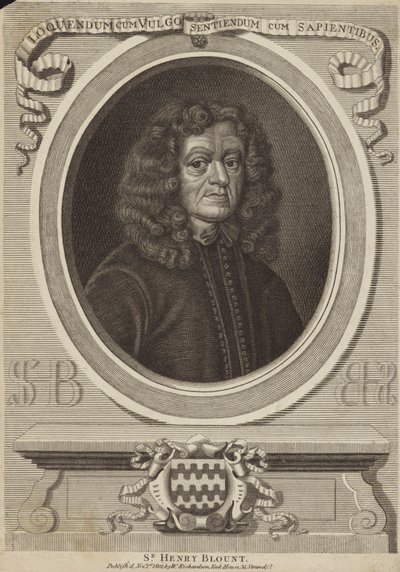 Porträtt av Sir Henry Blount av English School