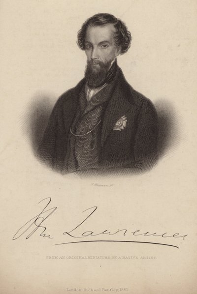 Porträtt av Sir Henry Lawrence av English School